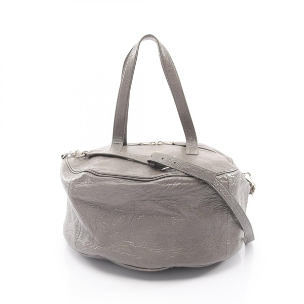 BALENCIAGA Air Hobo 2Way Crossbody Shoulder Tote bag 466842 leather Gray Used