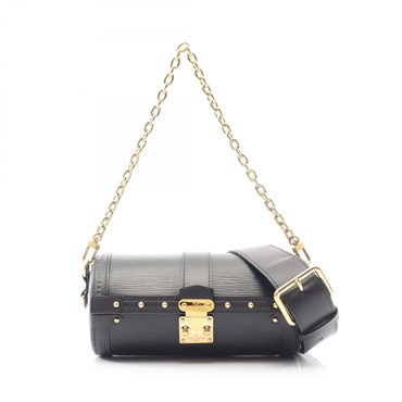 LOUIS VUITTON papillon trunk chain crossbody shoulder Handbag M58655 Epi Noir