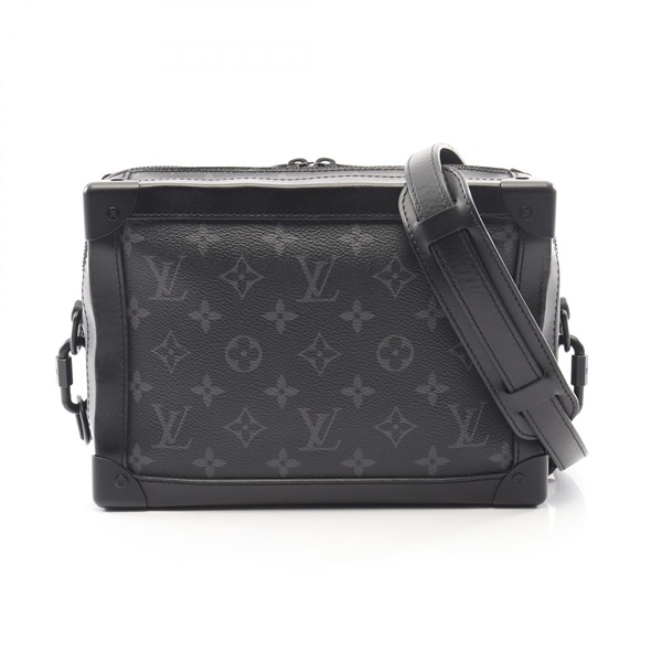 LOUIS VUITTON Soft Trunk Shoulder Bag M44730 Monogram eclipse canvas Black Used