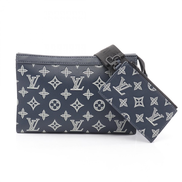LOUIS VUITTON gaston wearable wallet Shoulder crossbody Bag M83384 ink blue LV