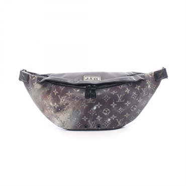 LOUIS VUITTON Discovery bum waist belt bag M44444 Monogram Galaxy leather Black