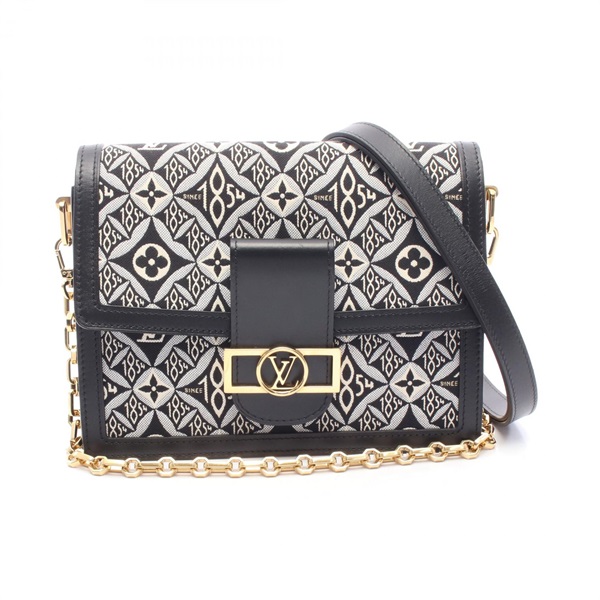 LOUIS VUITTON Dauphine MM Since 1854 Shoulder Bag M57211 Monogram Jacquard noir
