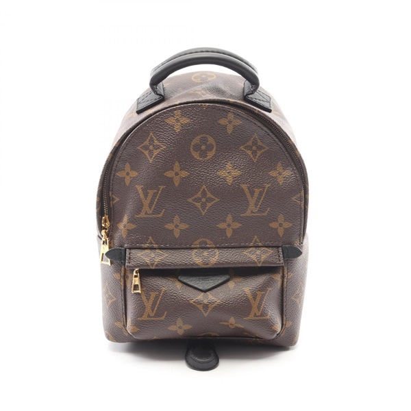 LOUIS VUITTON Palm Springs Mini Backpack M41562 Monogram canvas Brown Black Used