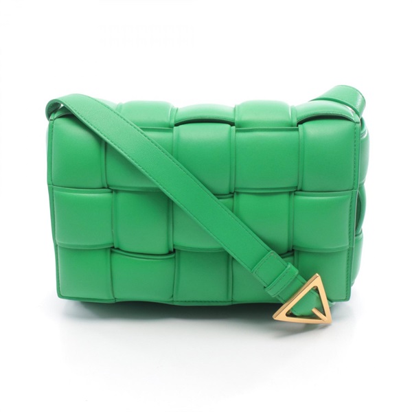 BOTTEGA VENETA Padded Cassette Intrecciato Shoulder Crossbody Bag leather Used