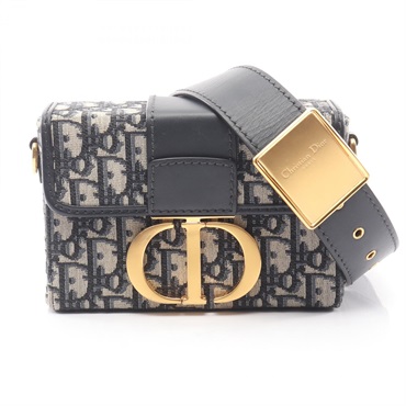 Christian Dior 30 MONTAIGNE Box in Oblique Jacquard Shoulder Crossbody Bag Used