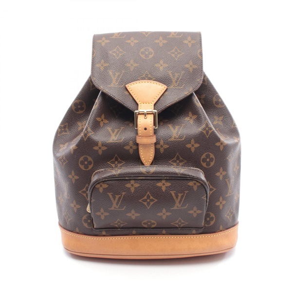 LOUIS VUITTON Montsouris MM Rucksack Backpack M51136 Monogram canvas Used Women