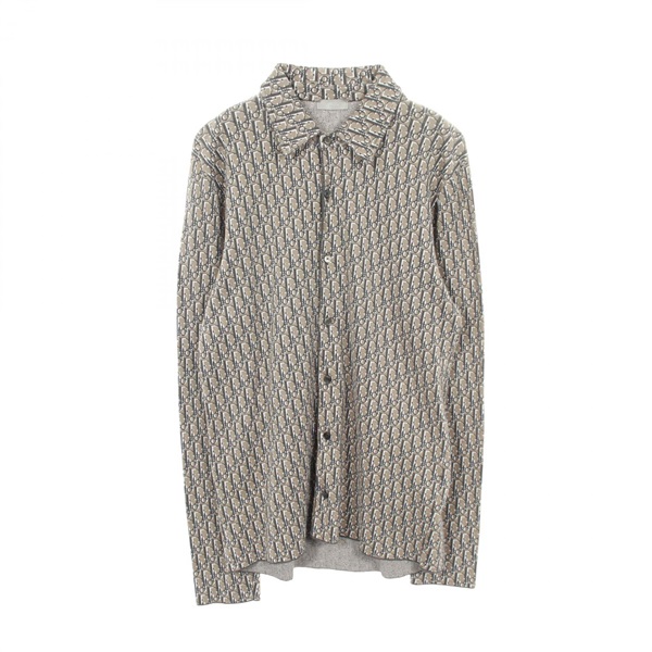 Christian Dior Oblique cotton jacquard overcoat cotton Brown #S Used mens