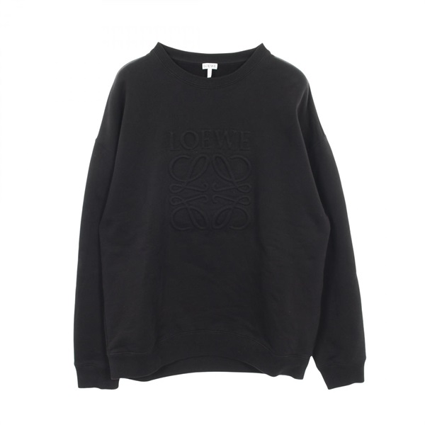 LOEWE Anagram Sweatshirts Tops cotton Black Used mens size L