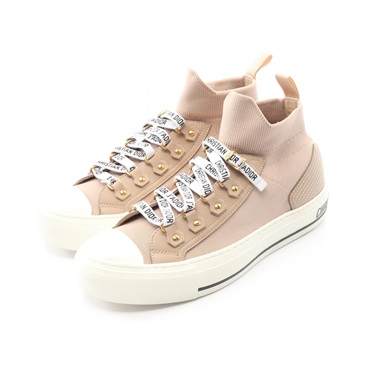 Dior WALK'N'DIOR Sneakers Shoes KCK231TLC Fabric Pink Used Women size 37