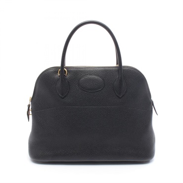 HERMES Bolide 31 shoulder Handbag Taurillon Clemence Black Used GHW women