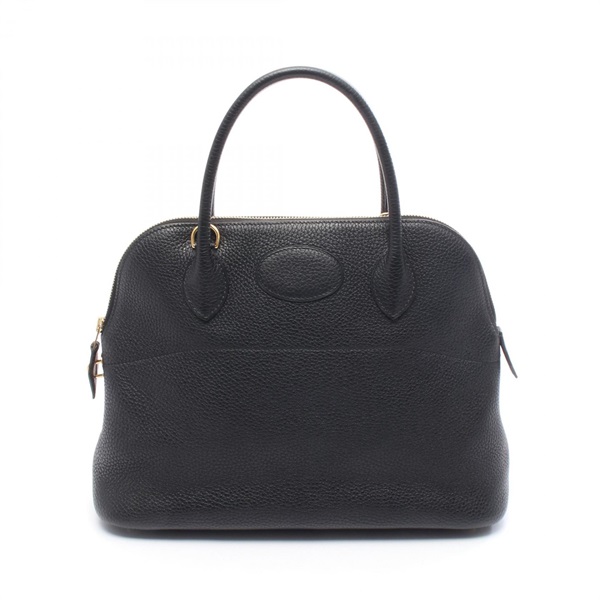 HERMES Bolide 31 shoulder Handbag Taurillon Clemence Black Used GHW women