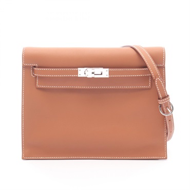 HERMES Kelly dance 2 Shoulder crossbody Bag U 079233CK Swift leather Gold SHW