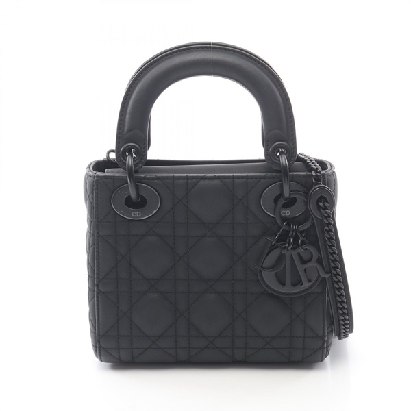 Christian Dior Lady Dior Mini Cannage Ultra Matte Crossbody Handbag M0505SLOI
