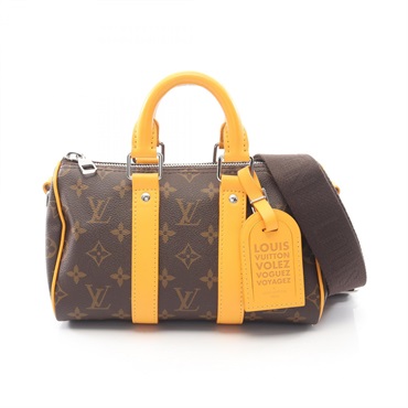 LOUIS VUITTON Keepall Bandouliere 25 Handbag M12733 Monogram macassar leather