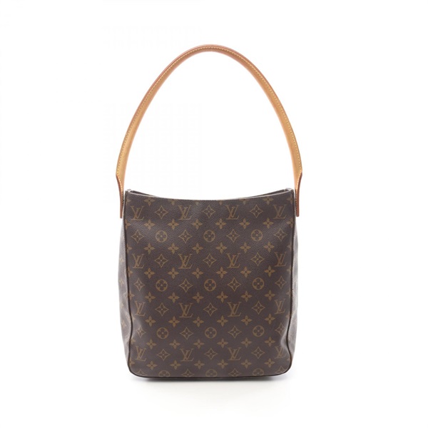 LOUIS VUITTON Looping GM Shoulder Bag M51145 Monogram canvas leather Brown Used