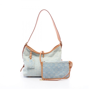 LOUIS VUITTON LV By the Pool Carryall NM PM Shoulder Bag M11462 Monogram denim