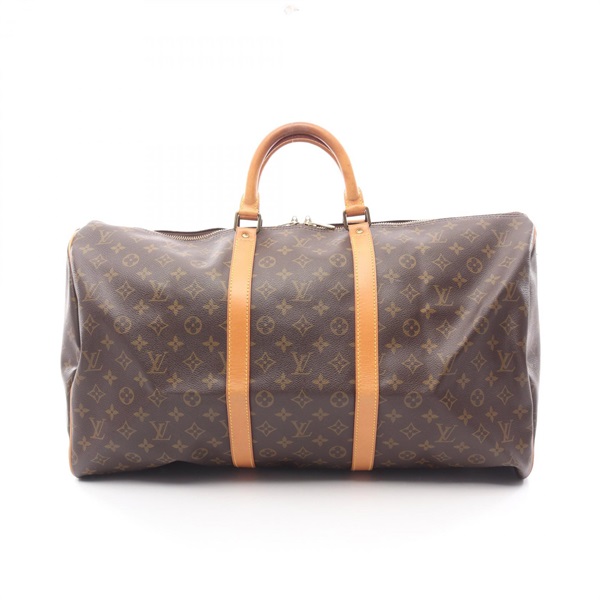 LOUIS VUITTON Keepall 55 Travel Duffel Bag M41424 Monogram canvas leather Used