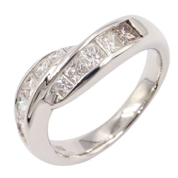 JEWELRY Diamond Ring Pt900 Platinum Used Women US size 5.5