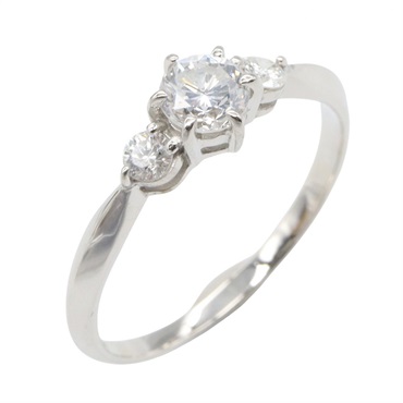 JEWELRY Diamond Ring Pt900 Platinum Used women US size 9