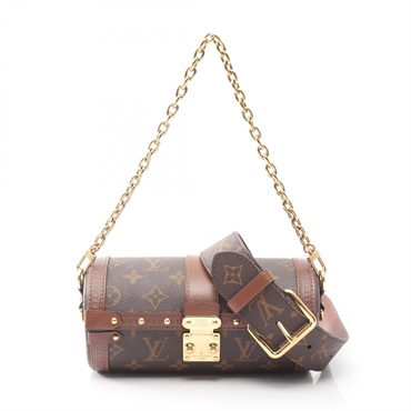 LOUIS VUITTON Papillon Trunk Chain Shoulder Crossbody Handbag M57835 Used Women