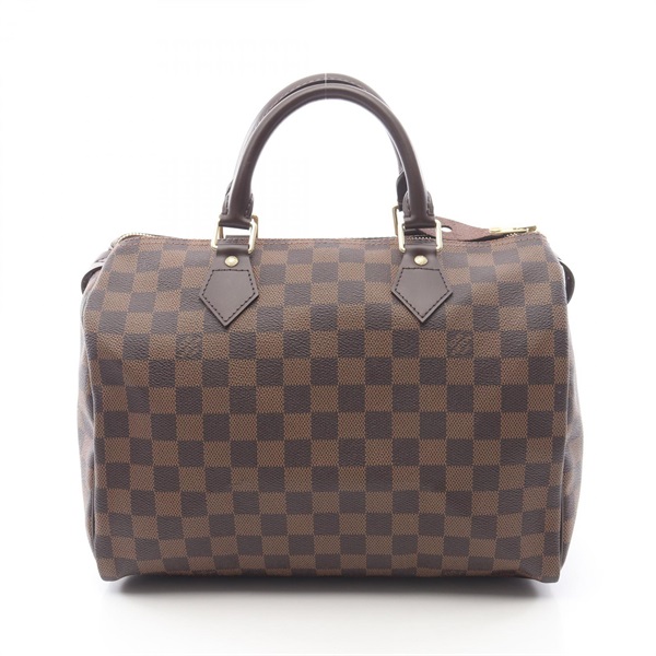 LOUIS VUITTON Speedy 30 Handbag N41531 Damier canvas leather Ebene Used Women LV