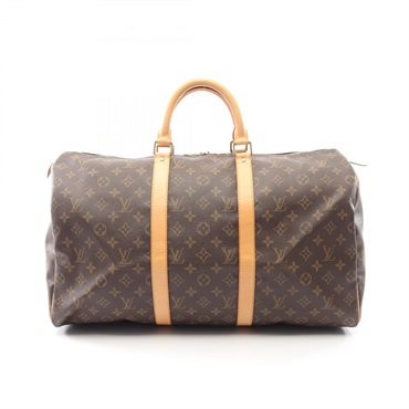 LOUIS VUITTON Keepall 50 Travel Duffel Weekender Bag M41426 Monogram canvas Used