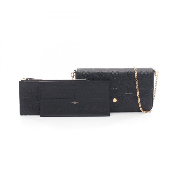 LOUIS VUITTON Pochette Felicie Chain Shoulder Crossbody Bag M82477 leather Used