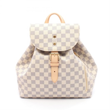 LOUIS VUITTON Speron Rucksack Backpack N41578 Damier Azur canvas leather Used LV
