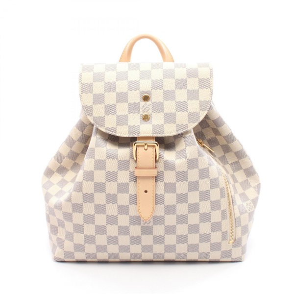 LOUIS VUITTON Speron Rucksack Backpack N41578 Damier Azur canvas leather Used LV