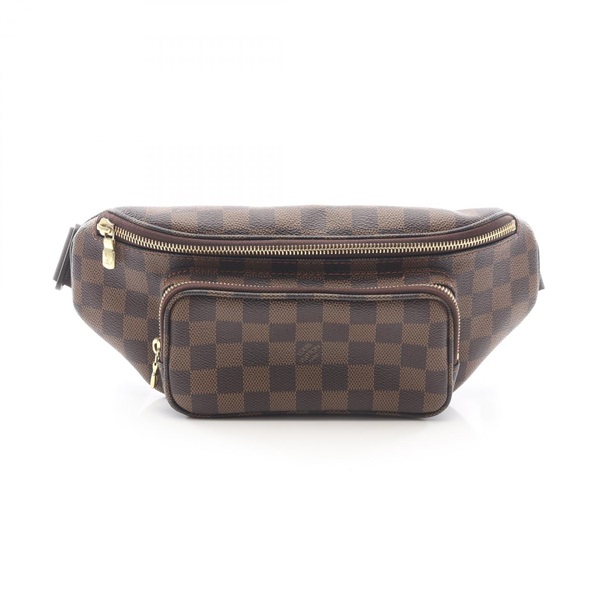 LOUIS VUITTON Bum Melville Waist belt bag N51172 Damier leather Brown Ebene Used