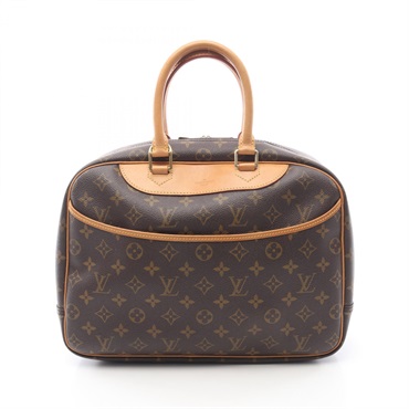 LOUIS VUITTON Deauville Bowling Vanity Handbag M47270 Monogram leather Brown