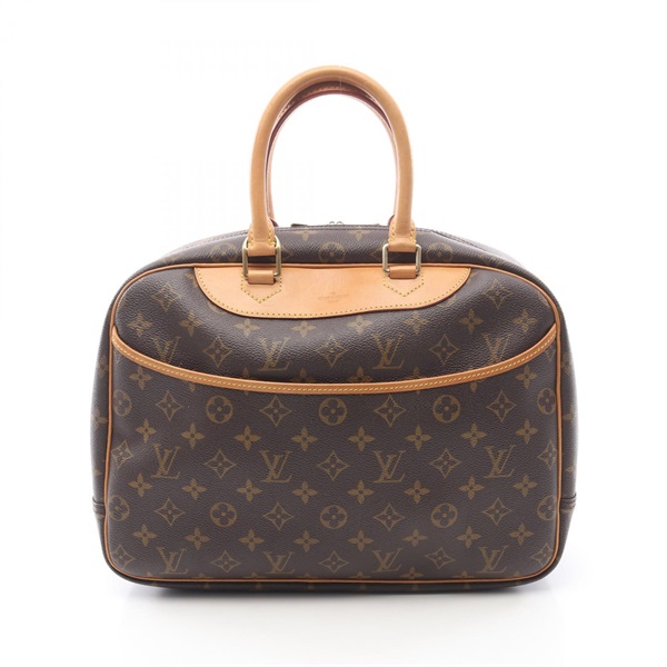 LOUIS VUITTON Deauville Bowling Vanity Handbag M47270 Monogram leather Brown