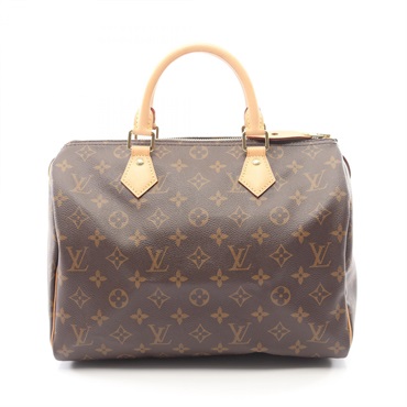 LOUIS VUITTON Speedy 30 Handbag M41108 Monogram canvas leather Brown Used Women