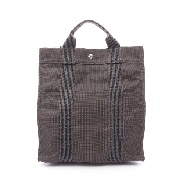 HERMES Herline A Dos MM Rucksack Backpack canvas Nylon canvas Gray SHW Used