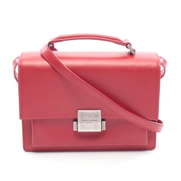 SAINT LAURENT PARIS BelleChasse Medium Shoulder Bag 482051 leather Red Used