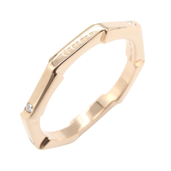 GUCCI Two Loves Diamond Ring 18KPG Pink Rose Gold Used women US size 4