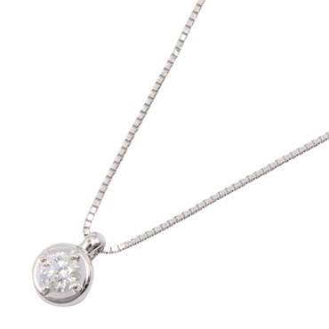 TASAKI Diamond Necklace Pendant 18KWG White Gold Used Women