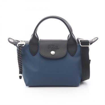 Longchamp Le Pliage Energy XS 2Way Handbag L1500HSR806 canvas leather Blue NEW