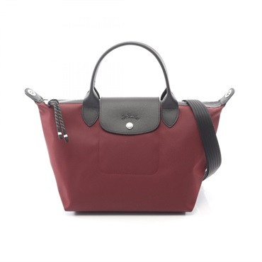 Longchamp Le Pliage Energy S Top Handle 2Way Tote Bag canvas Bordeaux NEW
