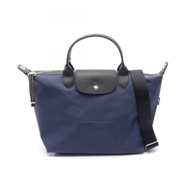 Longchamp Le Pliage Energy L Tote shoulder Bag L1515HSR006 canvas leather Navy