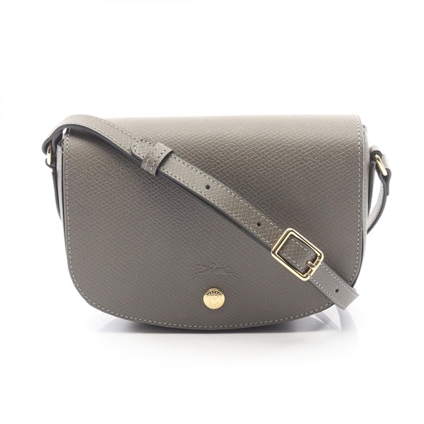 Longchamp EPURE S crossbody shoulder Bag 10253HYZP55 leather Gray NEW Women