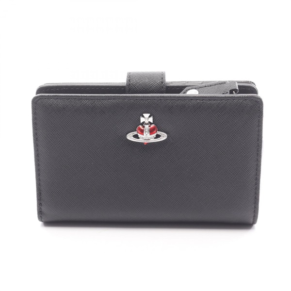 Vivienne Westwood ZIP CARD WALLET Orb Bi-fold purse 51080028L0040N402 Saffiano