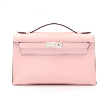 HERMES Pochette Kelly Mini Handbag K Swift leather Rose sakura SHW women
