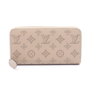LOUIS VUITTON Zippy Around long wallet purse M69821 Mahina leather Galet Used