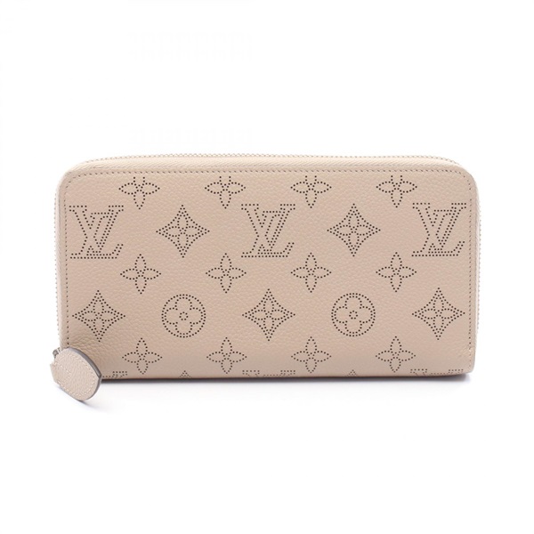 LOUIS VUITTON Zippy Around long wallet purse M69821 Mahina leather Galet Used