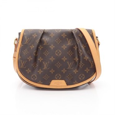 LOUIS VUITTON Menilmontant PM Crossbody Shoulder Bag M40474 Monogram canvas Used