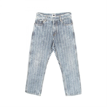 Chrisitian Dior Denim pants #36 jeans stripe cotton Blue White Used Women