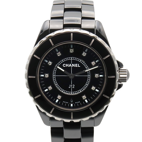 CHANEL J12 11PDiamond Wrist Watch H2124 Quartz ceramic diamond Used mens CC