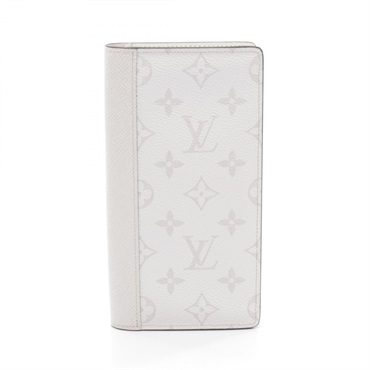 LOUIS VUITTON Portefeuille Brazza Bifold Wallet Purse M30298 Taigarama Gray Used
