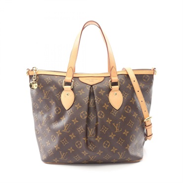 LOUIS VUITTON Palermo PM Shoulder Tote Handbag M40145 Monogram canvas Used Women